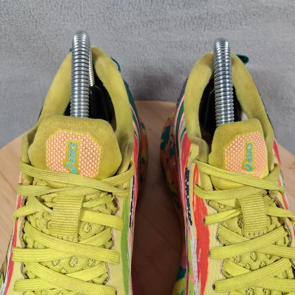 Asics Noosa Tri 13 Women's Size 8.5 Yellow Yuzu Pink Running Shoes 1012B010